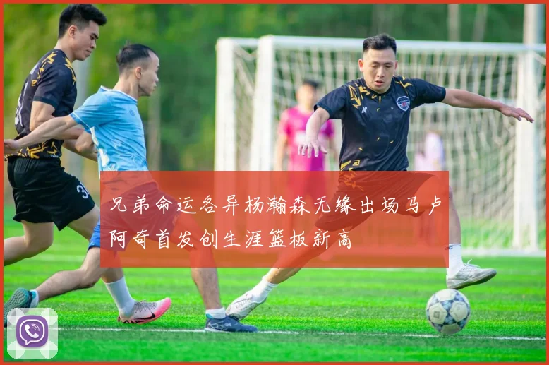 兄弟命运各异杨瀚森无缘出场马卢阿奇首发创生涯篮板新高
